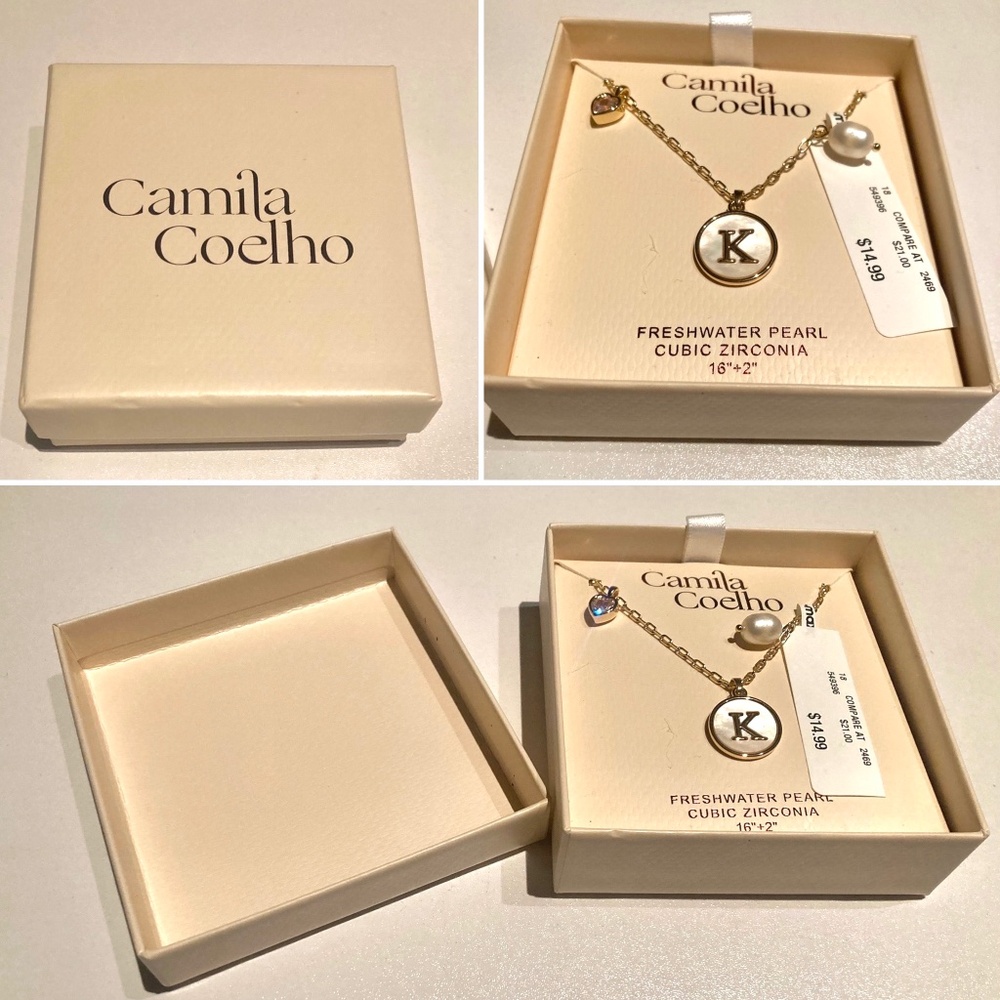 Camila Coelho Monogram Necklace
